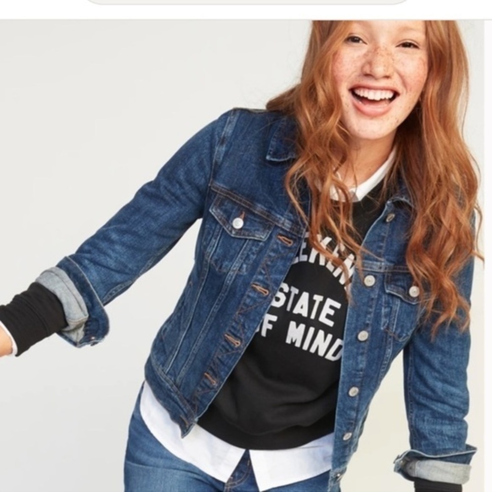 Old Navy San Francisco California Women's Blue Denim Jacket size M